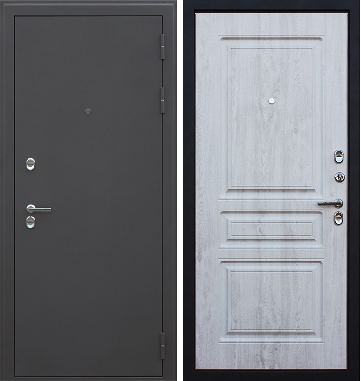 Входная металлическая дверь с терморазрывом АСД Сибирь 3к Сосна белая - фото 23910