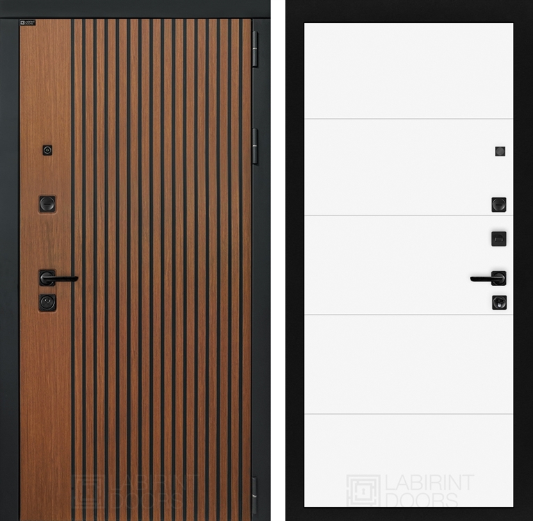 Входная металлическая дверь Лабиринт STORM 13 - Белый софт - фото 26401