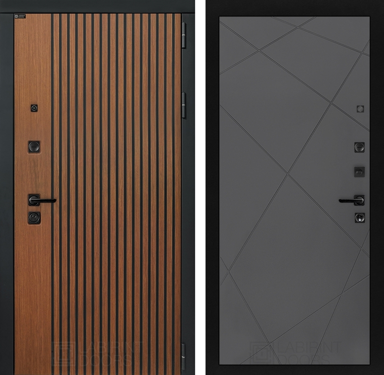 Входная металлическая дверь Лабиринт STORM 24 - Графит софт - фото 26406