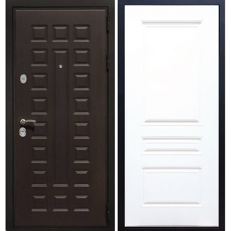 Входная металлическая дверь Премиум 3к ФЛ-243 Белый силк сноу - фото 27164