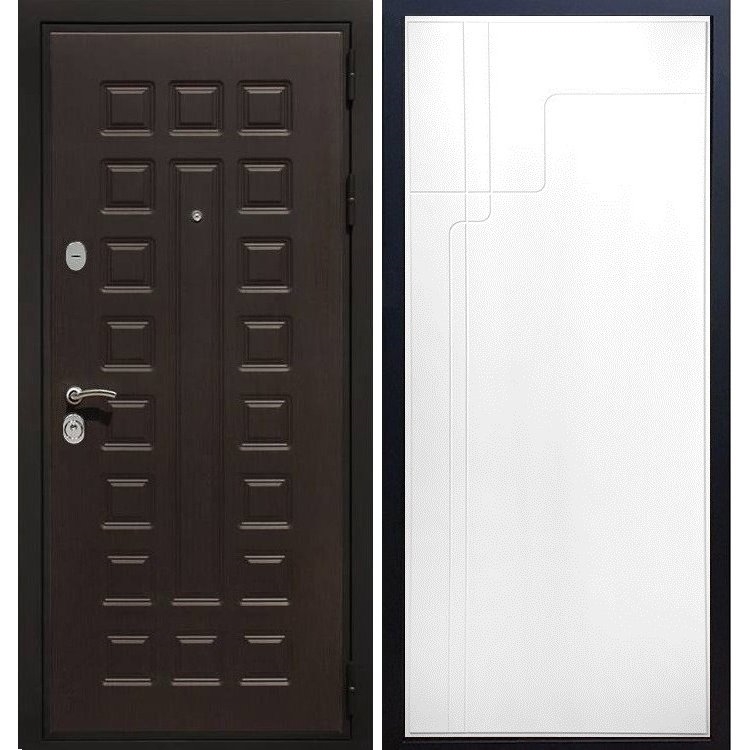 Входная металлическая дверь Сенатор Премиум 3к ФЛ-246 Белый силк сноу - фото 27225