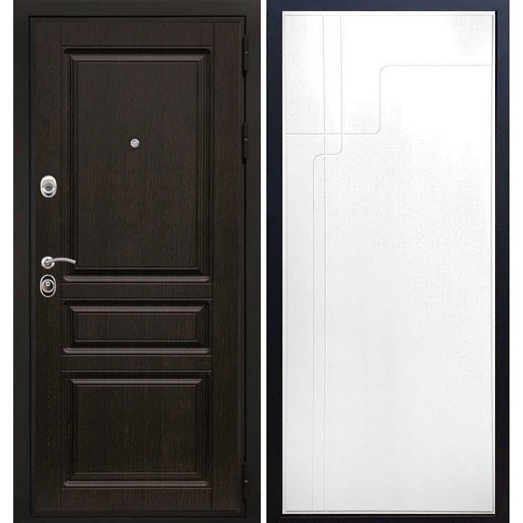 Входная металлическая дверь Премиум -H ФЛ-246 Белый силк сноу - фото 27309