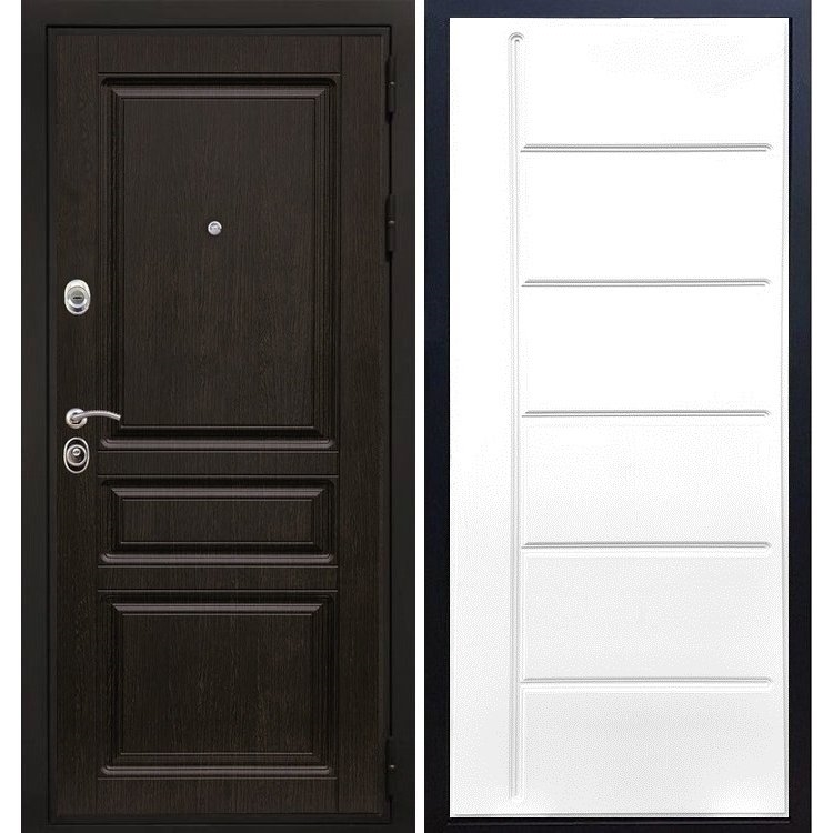 Входная металлическая дверь Сенатор Премиум - Н ФЛ-102 Белый силк сноу - фото 27737
