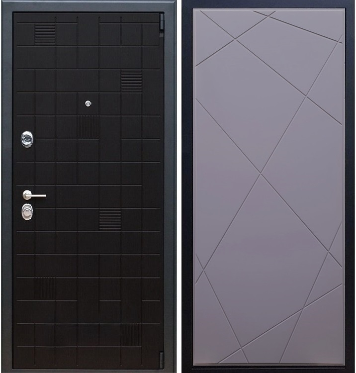 Входная металлическая дверь Тетрис 3к ФЛ-291 Силк титан - фото 28854