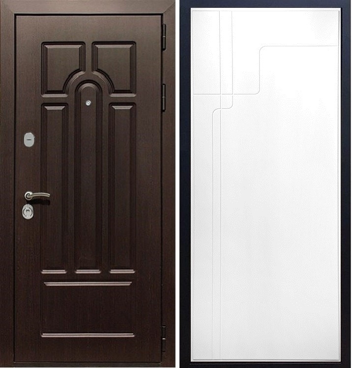 Входная металлическая дверь Гранит ФЛ-246 Белый ясень - фото 29297