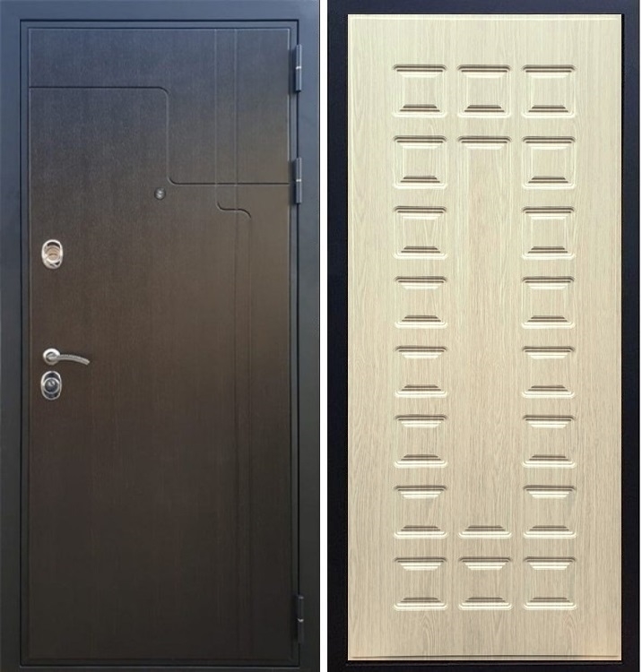 Входная металлическая дверь Сенатор Тренд ФЛ-183 Лиственница беж - фото 30424