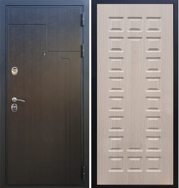 Входная металлическая дверь Сенатор Тренд ФЛ-183 Беленый дуб - фото 30427