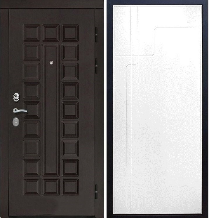 Входная металлическая дверь Монолит Сisa ФЛ-246 Белый силк сноу - фото 31346