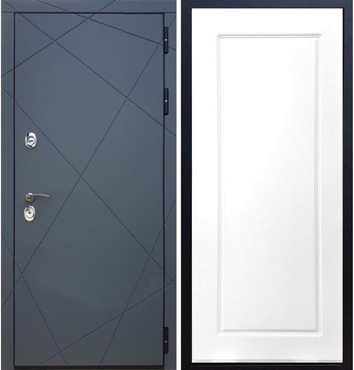 Входная металлическая дверь Стиль Титан ФЛ-119 Белый силк сноу - фото 32447