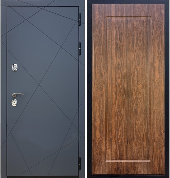 Входная металлическая дверь Стиль Титан ФЛ-119 Береза мореная - фото 32453