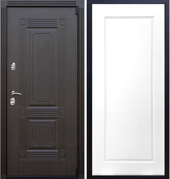 Входная металлическая дверь ESTET ФЛ-119 Белый силк сноу - фото 33069