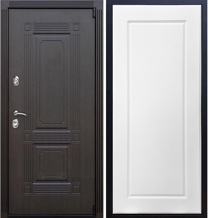 Входная металлическая дверь ESTET ФЛ-119 Белый ясень - фото 33075