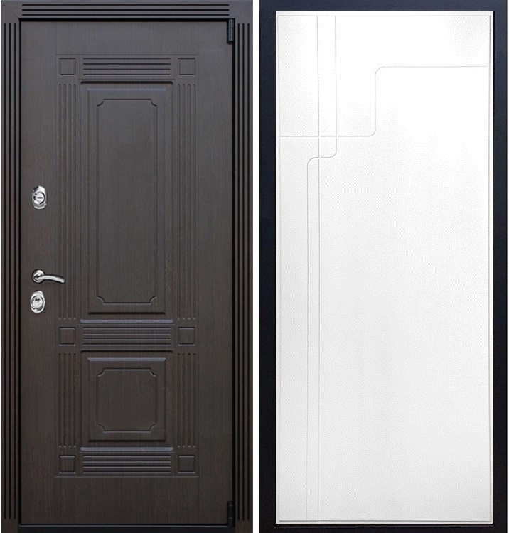 Входная металлическая дверь ESTET ФЛ-246 Белый силк сноу - фото 33092
