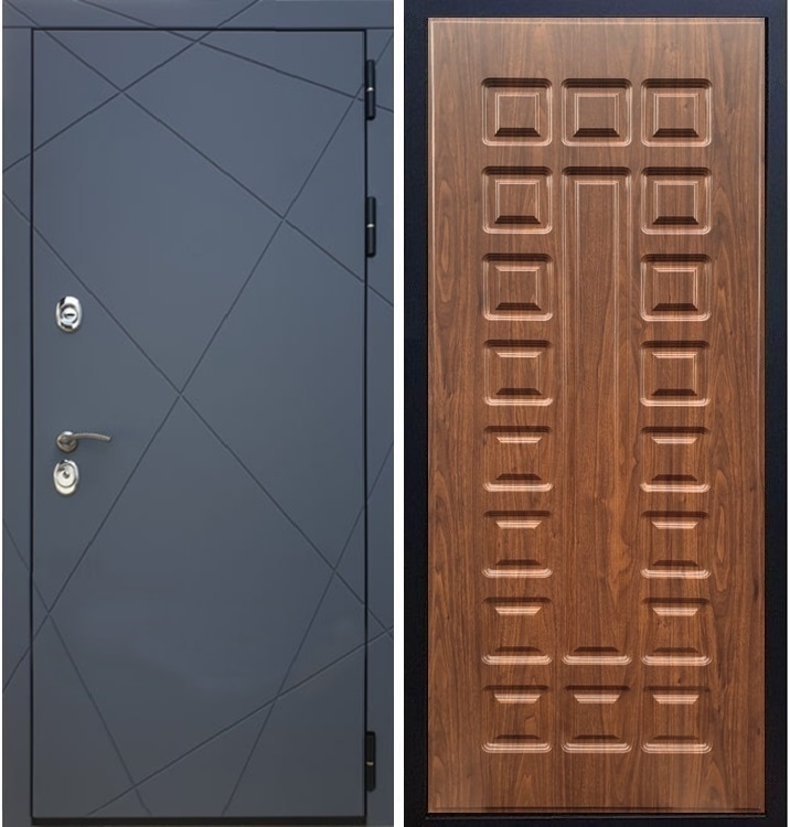 Входная металлическая дверь Стиль Титан ФЛ-183 Орех темный - фото 34171