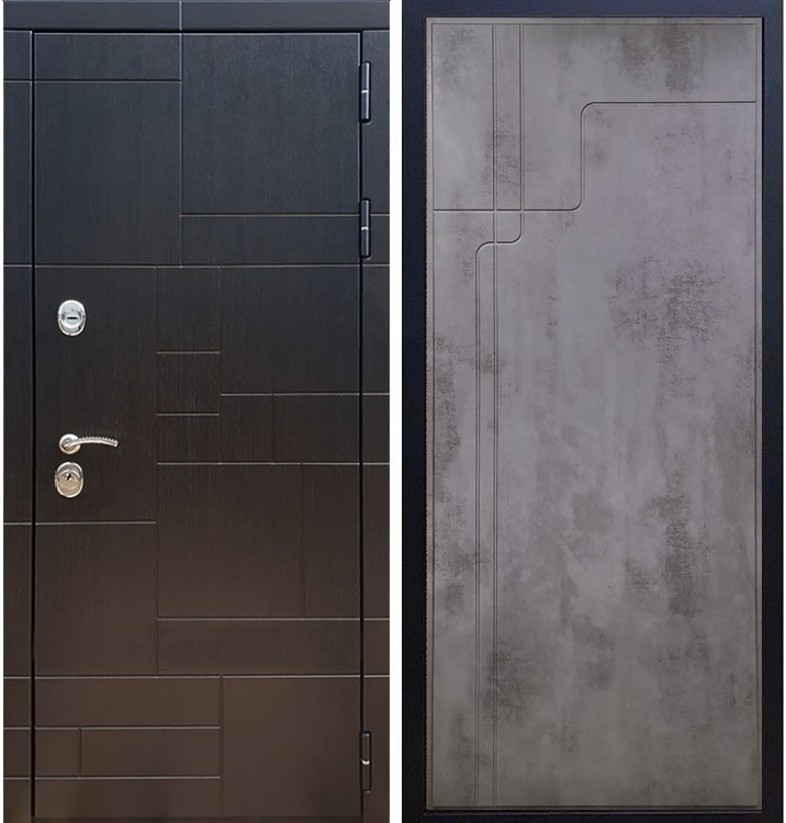 Входная металлическая дверь Нова Лабиринт ФЛ-246 Бетон темный - фото 38394