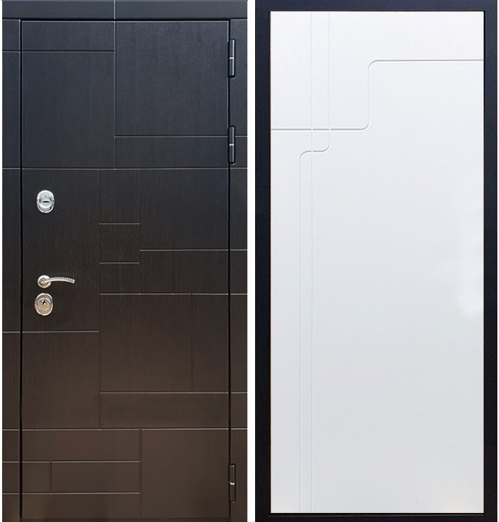 Входная металлическая дверь Нова Лабиринт ФЛ-246 Белый силк сноу - фото 38396