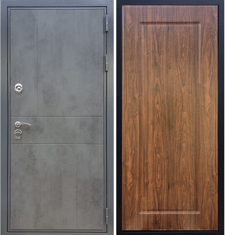 Входная металлическая дверь Гранит Бетон ФЛ-119 Береза мореная - фото 41394