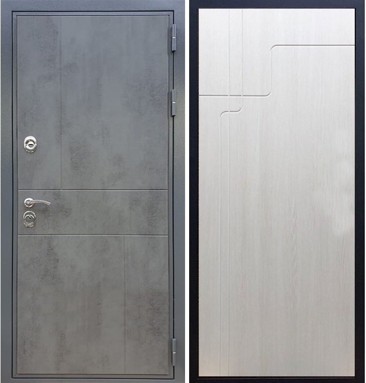 Входная металлическая дверь Гранит Бетон ФЛ-246 Лиственница беж - фото 41413
