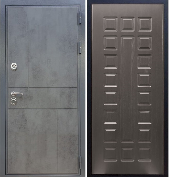 Входная металлическая дверь Гранит Бетон ФЛ-183 Венге - фото 41432