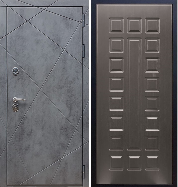 Входная металлическая дверь Стиль Бетон ФЛ-183 Венге - фото 45567