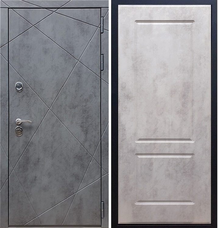 Входная металлическая дверь Стиль Бетон ФЛ-117 Бетон темный - фото 45705