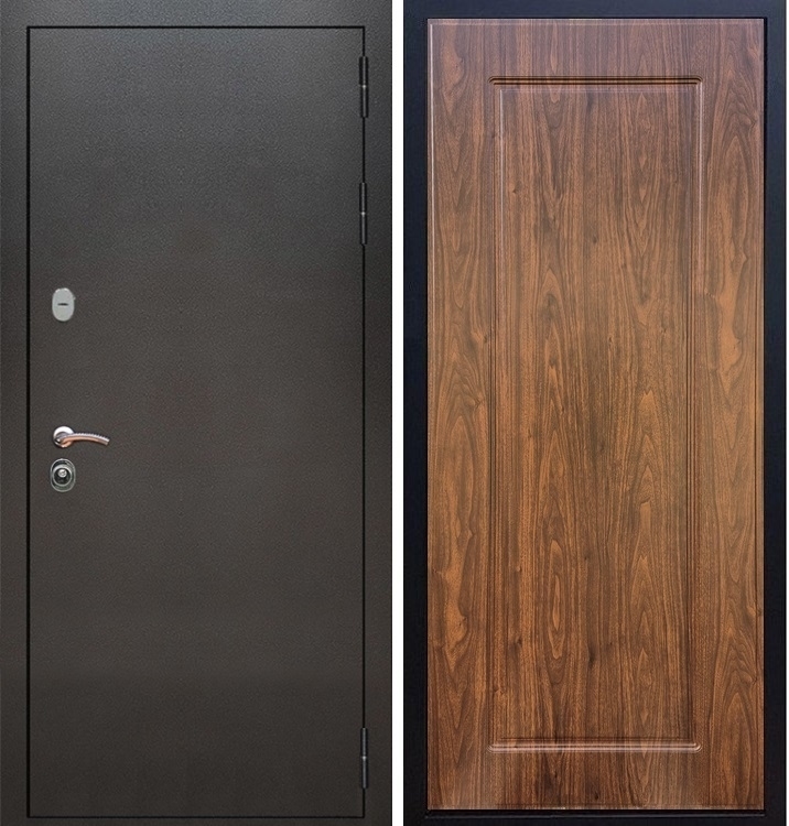 Входная металлическая дверь Триумф Антик серебро ФЛ-119 Береза мореная - фото 46930