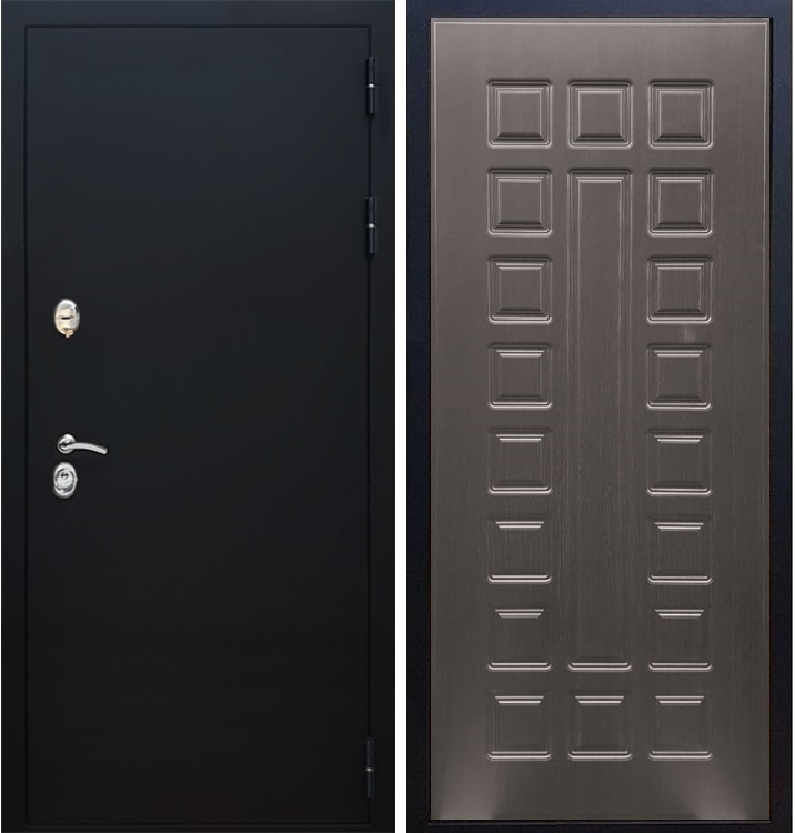 Входная металлическая дверь Триумф Чёрный муар ФЛ-183 Венге - фото 47242