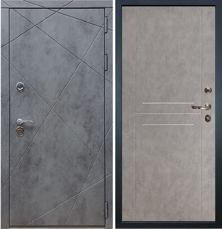 Входная металлическая дверь Неман ФЛ-81 Бетон светлый - фото 62744