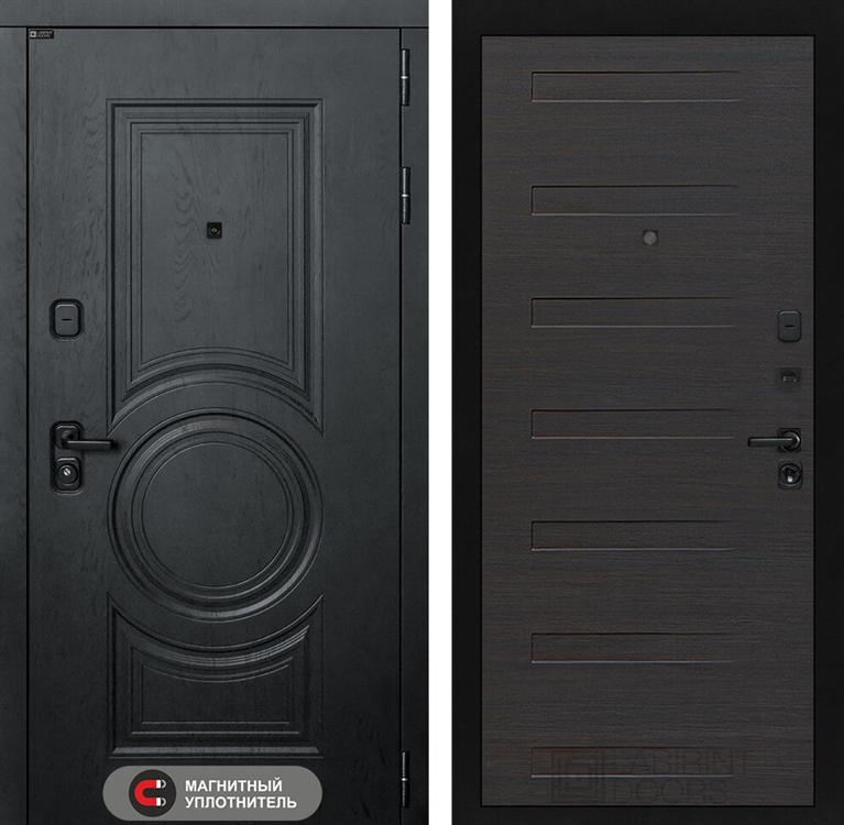 Входная металлическая дверь Лабиринт GRAND 14 - Эко венге горизонтальный - фото 67238