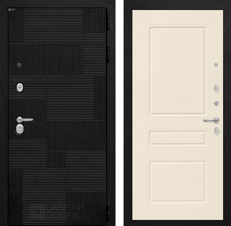 Входная металлическая дверь Лабиринт Pazl-Пазл 03 - Крем софт - фото 69044