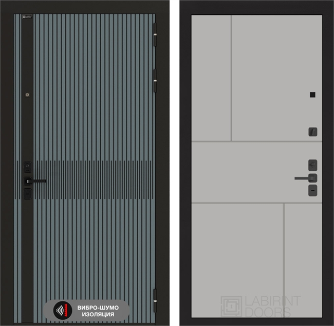 Входная металлическая дверь Лабиринт ISSIDA 21 - Грей софт. 48796 - фото 84003