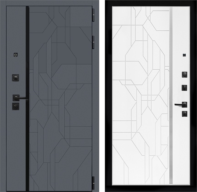 Входная дверь Интеко Верона Эверест Белый мат 48921