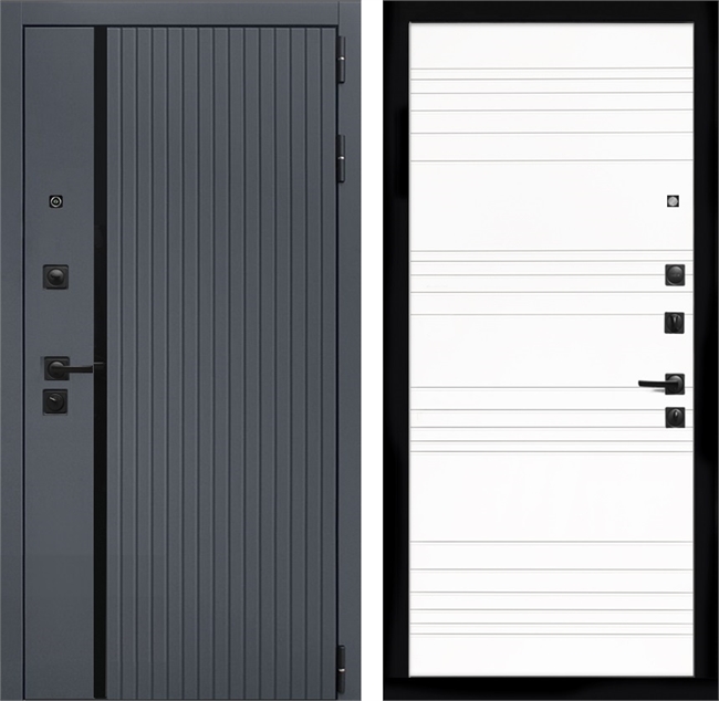 Входная дверь Интеко Агат Графит Горизонт дуб кантри 48967