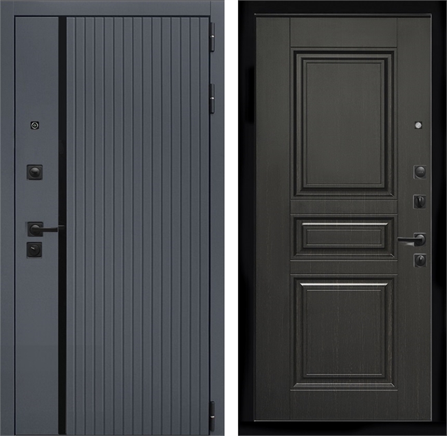 Входная дверь Интеко Агат Графит Классика Венге 48972