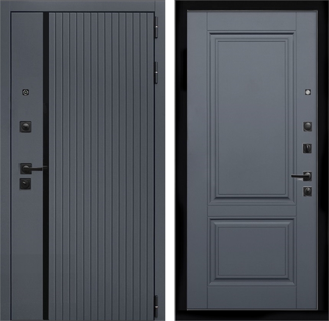 Входная дверь Интеко Агат Графит фл-117 Графит 48976