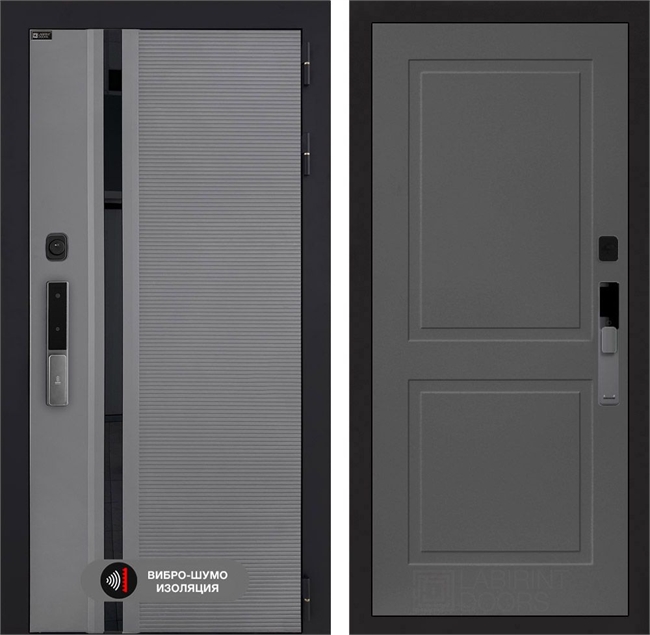 Входная дверь Пиано Смарт 2.0 панель 11 - Графит софт 55430