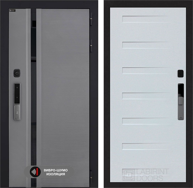 Входная дверь Пиано Смарт 2.0 панель 14 - Дуб кантри белый 55434