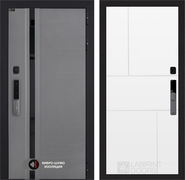 Входная дверь Пиано Смарт 2.0 панель 21 - Белый софт 55436