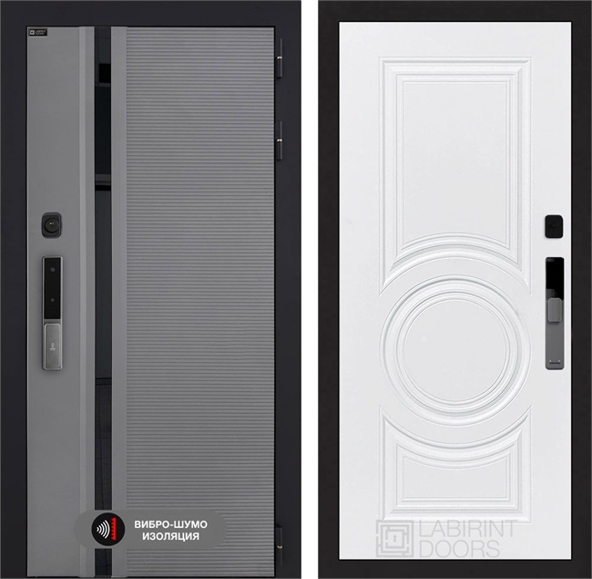 Входная дверь Пиано Смарт 2.0 панель 23 - Белый софт 55439