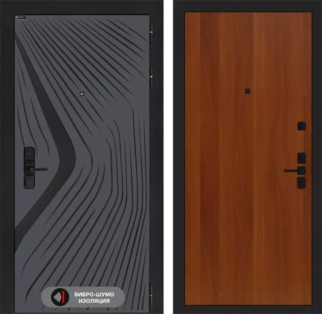 Входная дверь Лабиринт LEOLAB 05 - Итальянский орех 55549