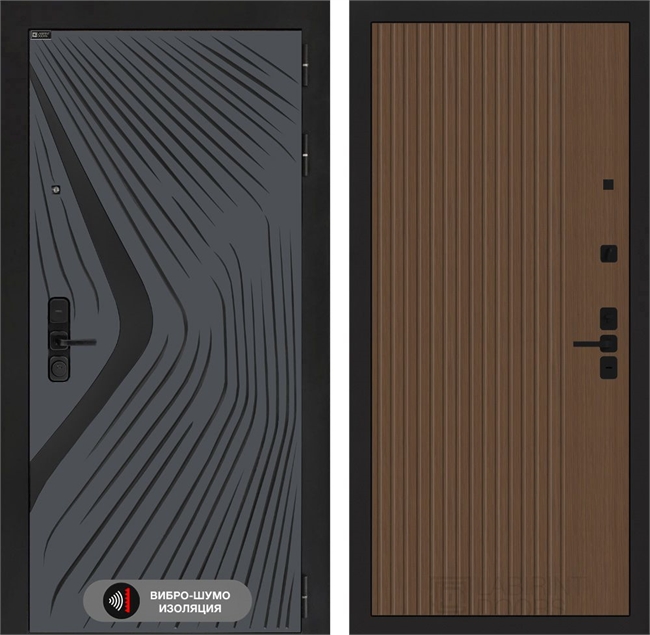 Входная дверь Лабиринт LEOLAB 29 - Дуб кантри темный 55551