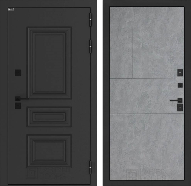 Входные двери Аляска лайт с терморазрывом 21 - Бетон светлый 55586