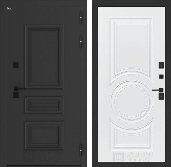 Входные двери Аляска лайт с терморазрывом 23 - Белый софт 55590