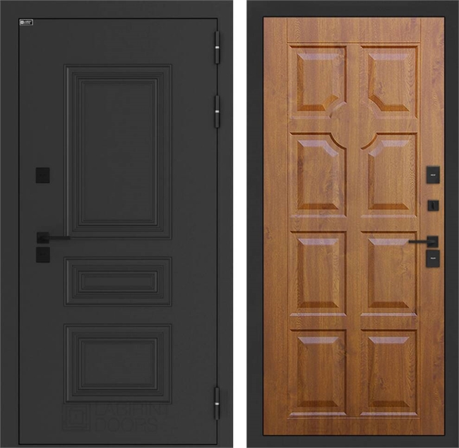 Входные двери Аляска лайт с терморазрывом 17 - Золотой дуб (Винорит) 55646