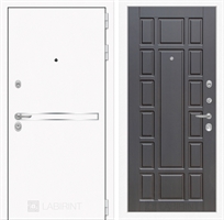 Входная металлическая дверь Лабиринт Лайн WHITE 12 - Венге
