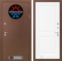 Входная металлическая дверь Лабиринт Термо Магнит 11 - Белый софт