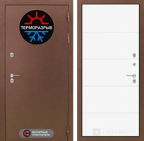Входная металлическая дверь Лабиринт Термо Магнит 13 - Белый софт