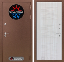 Входная металлическая дверь Лабиринт Термо Магнит 06 - Сандал белый