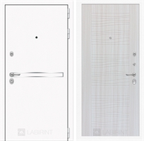 Входная металлическая дверь Лабиринт Лайн WHITE 06 - Сандал белый