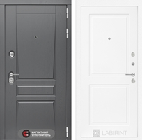 Входная металлическая дверь Лабиринт Платинум 11 - Белый софт